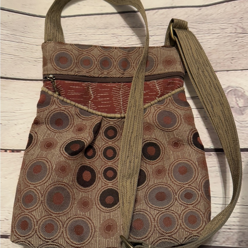 Elegant Circle Pattern Crossbody Bag